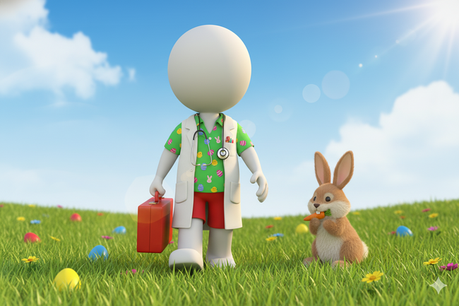 Doktor im Osterurlaub