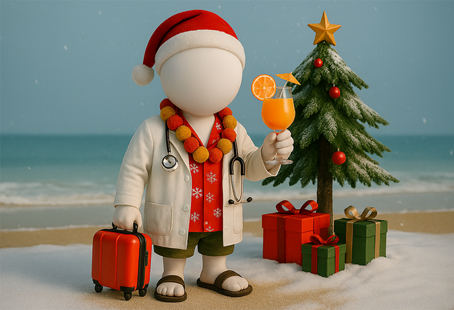 Doktor im Urlaub